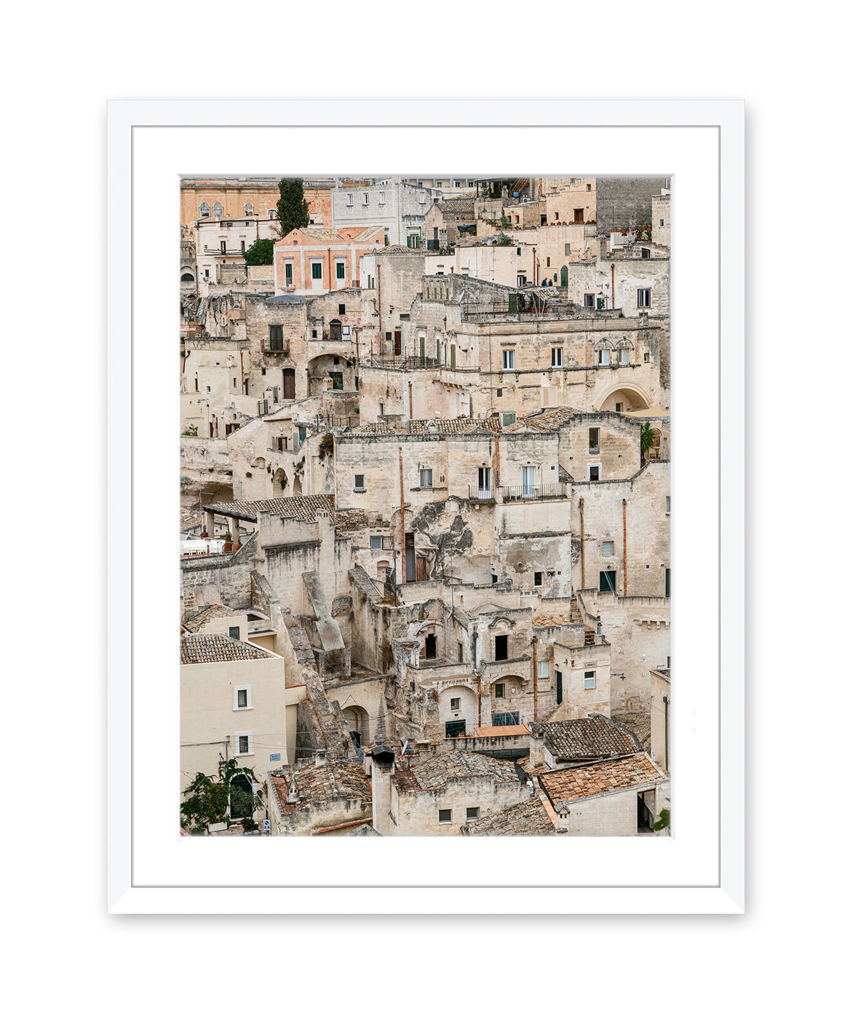 matera italy photograph in a white frame