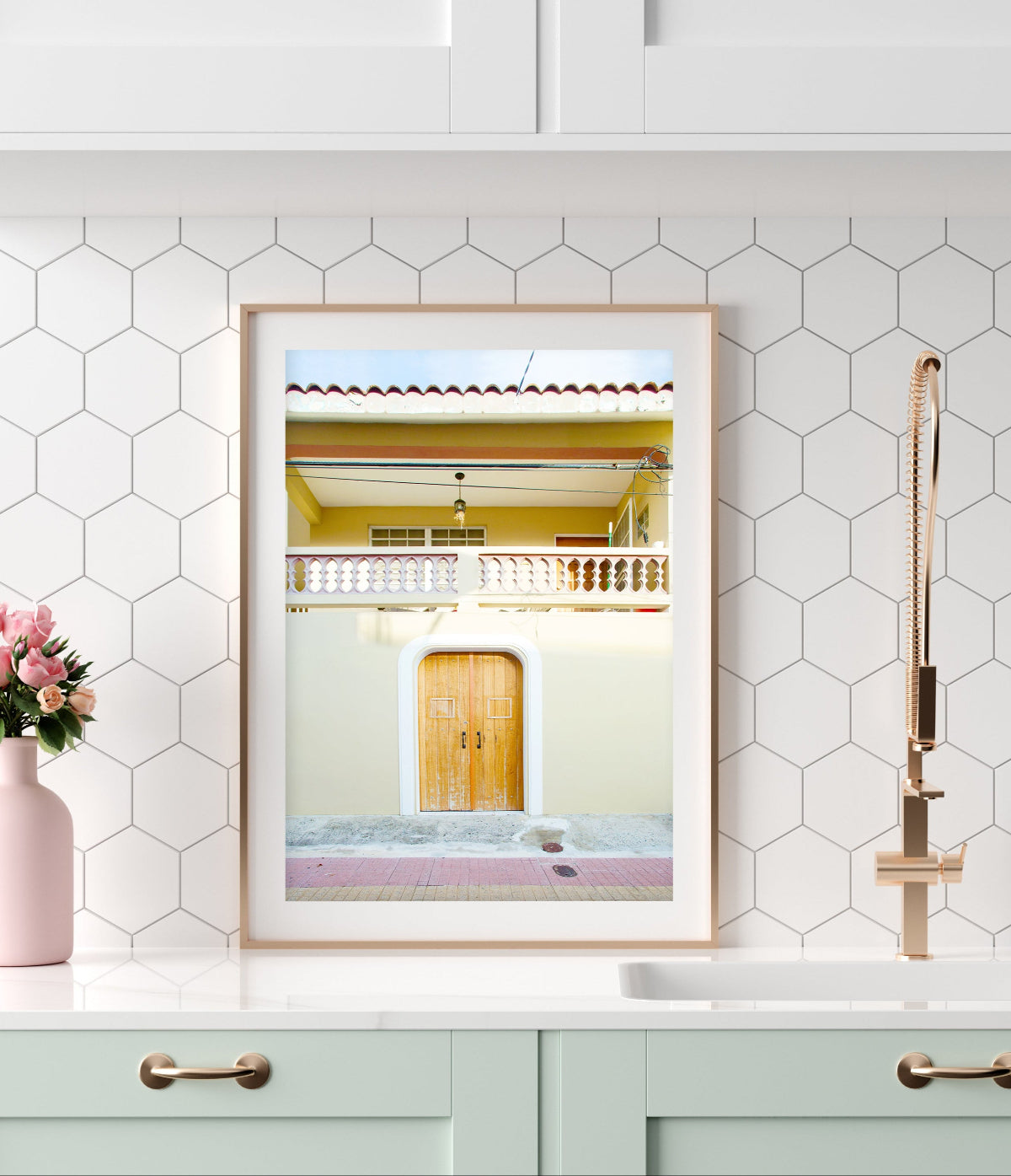 colorful decor feautring puerto rico architecture print