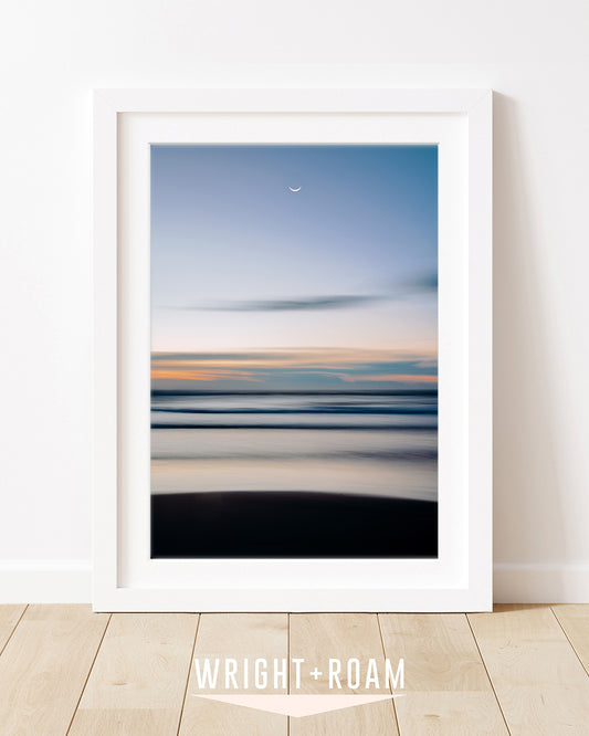 blue abstract ocean art