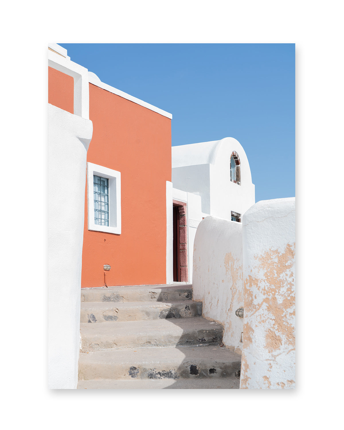 colorful architecture photography, santorini, greece art