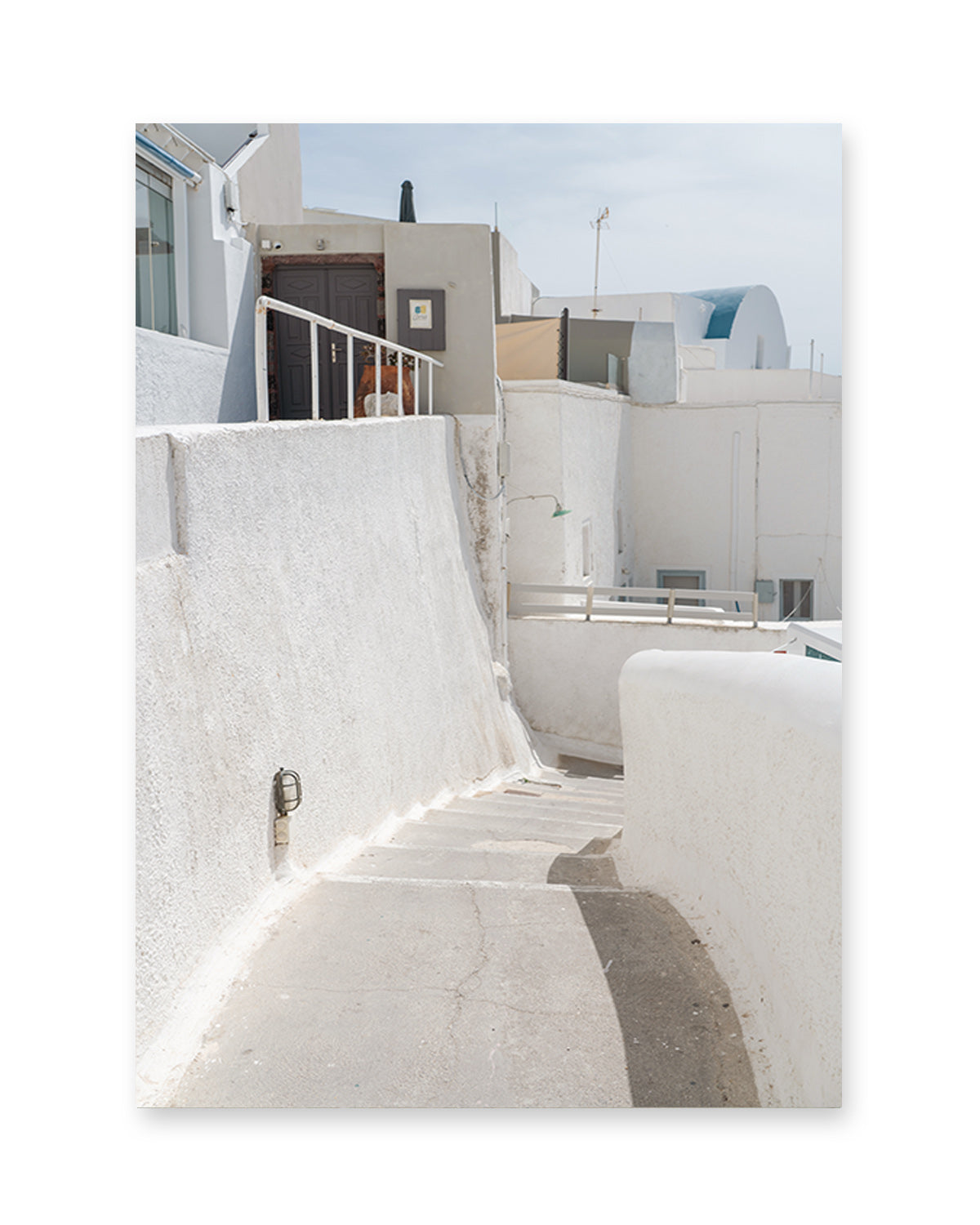 neutral minimal wall art. Santorini Greece Architecture Photography