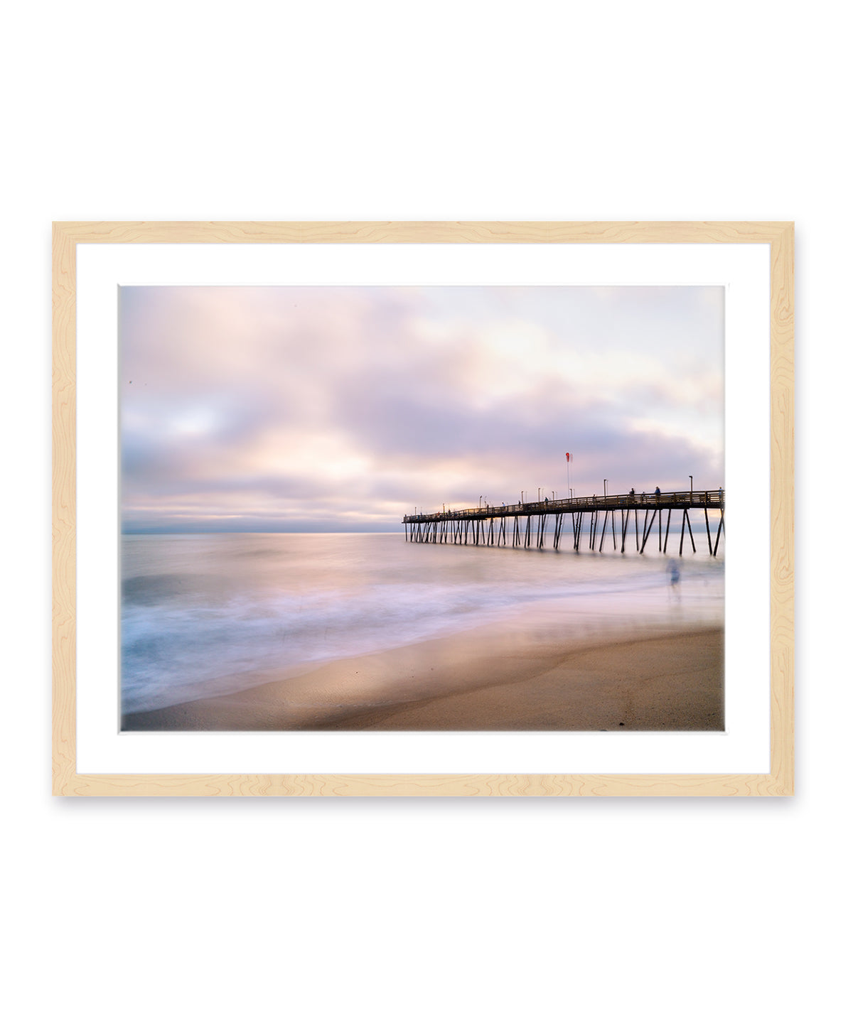 Outer Banks, Sunrise Beach Photograph, Wood Frame