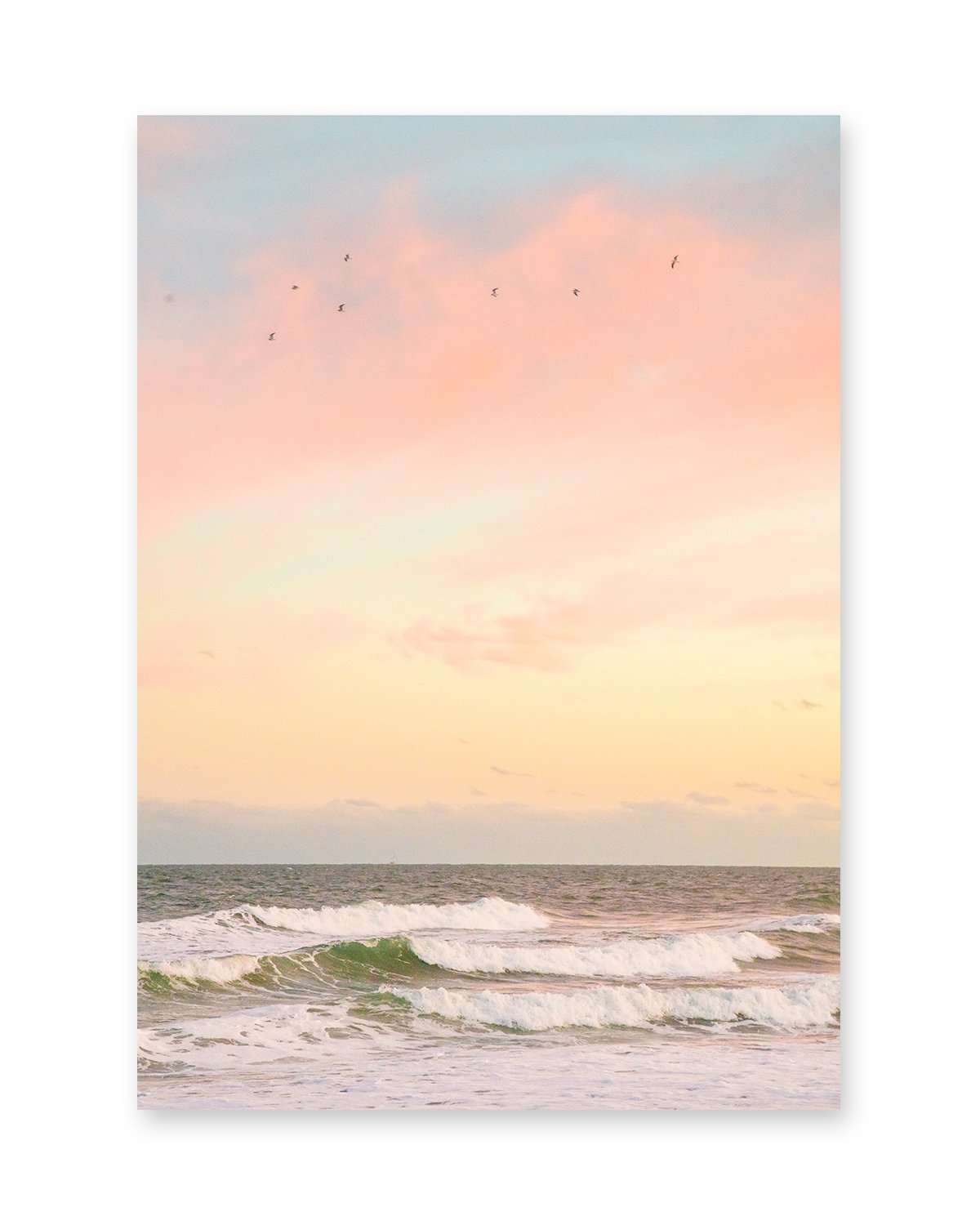 Pastel Warm Sunset Wrightsville Beach Photograph