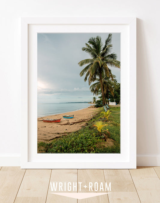 tropical beach photograph, rincon puerto rico art