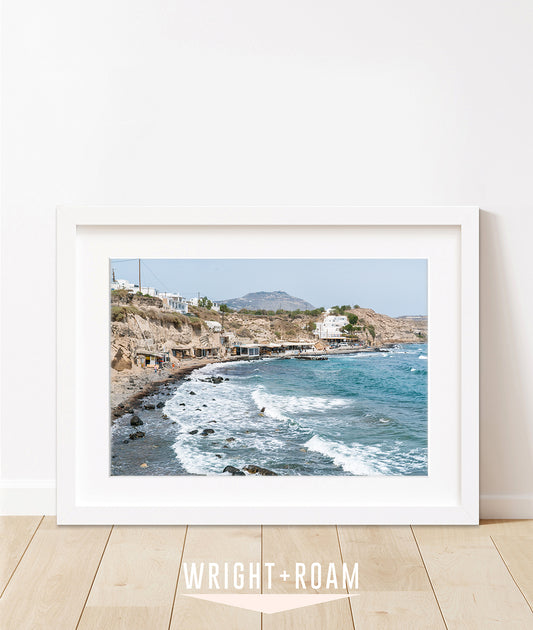 Red Beach Santorini Greece, Greek Islands Art