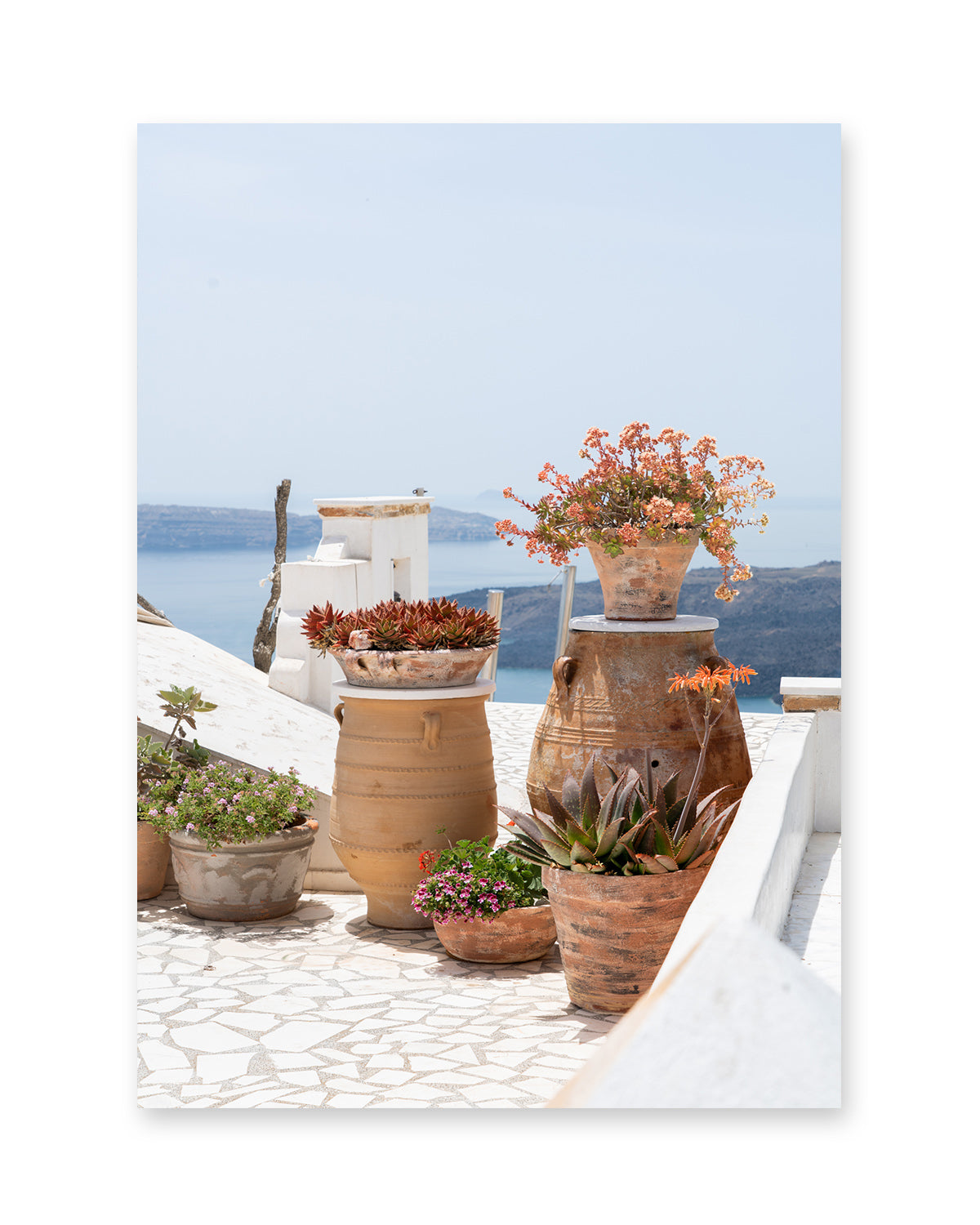 Santorini, greece art. Greek islands tropical art print. travel photography