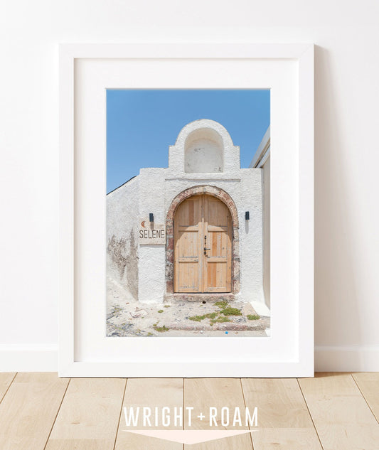 selene moon goddess, santorini greece art. Architecture photography