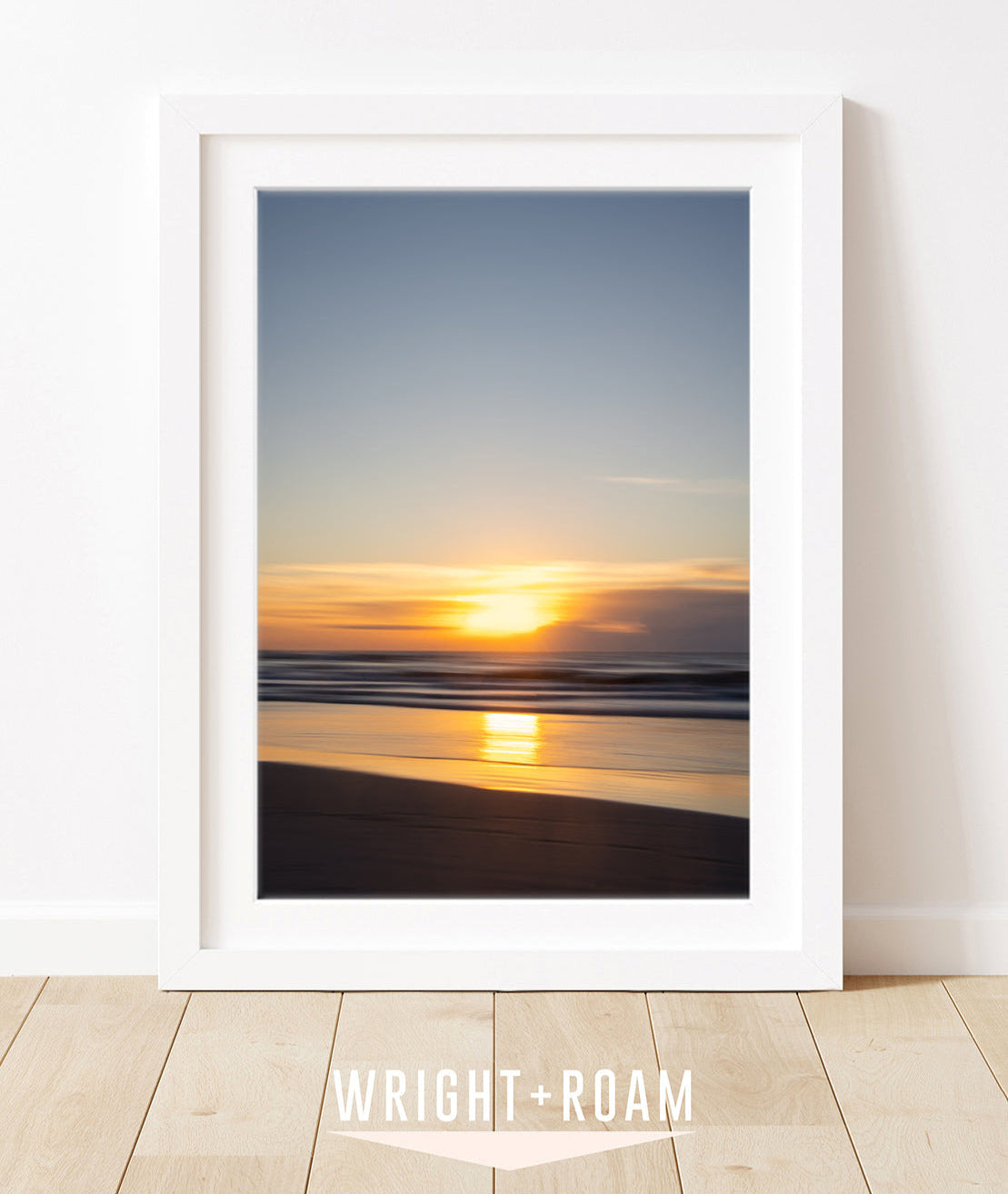 golden abstract ocean art print