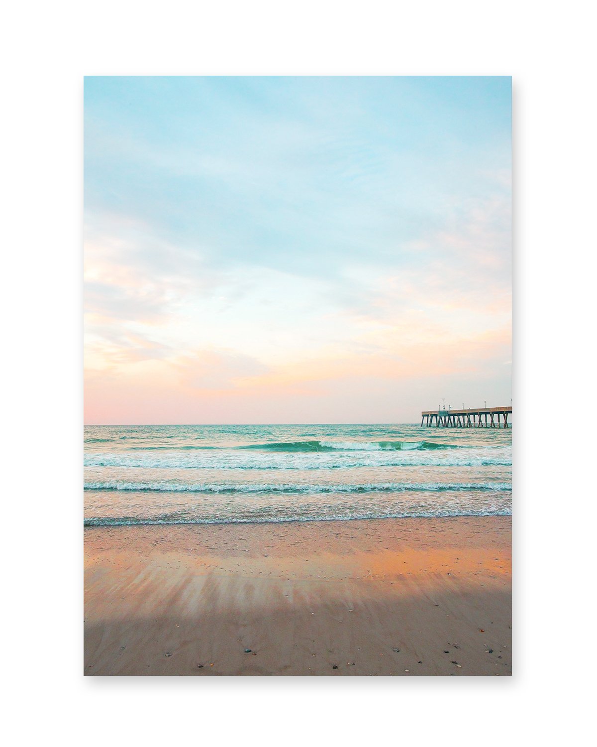 Blue Tropical Wrightsville Beach Sunrise Photograph Wright and Roam