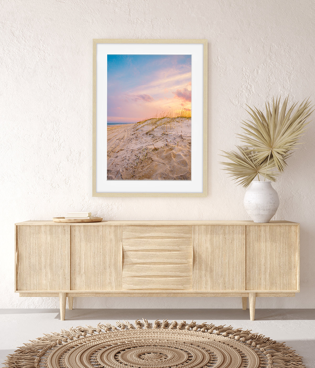 pastel boho decor, wright and roam framed photograph