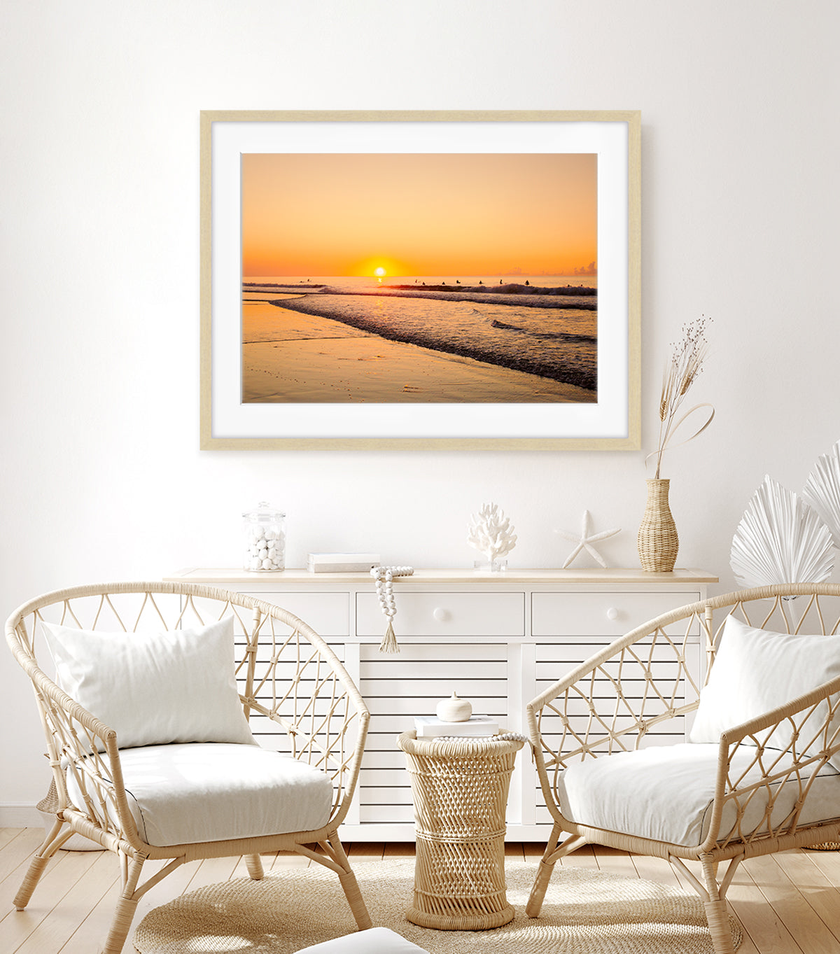 coastal decor, sunrise beach wall art