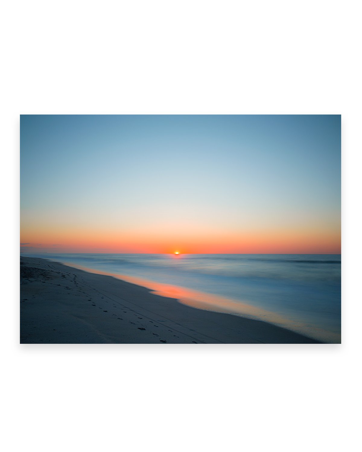 deep blue sunrise beach photograph, Wrightsville Beach, by Wright and Roam