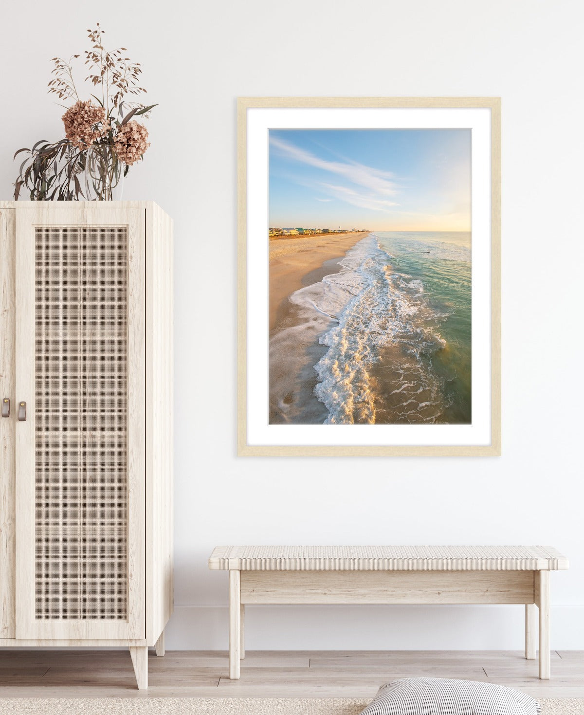 cosatal decor large aerial beach photograph