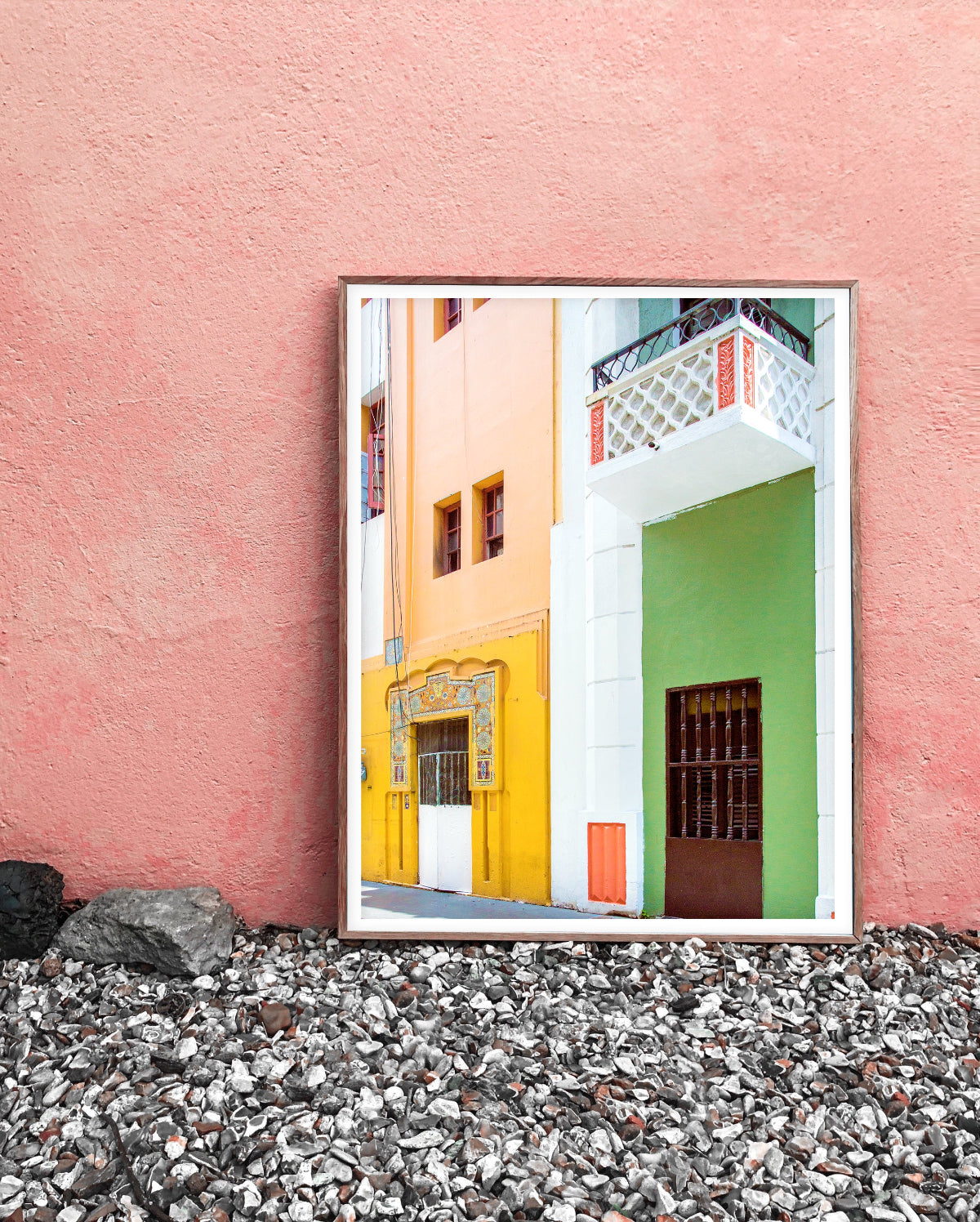 colorful architecture print, puerto rico