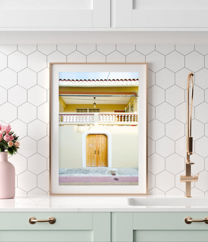 colorful decor feautring puerto rico architecture print