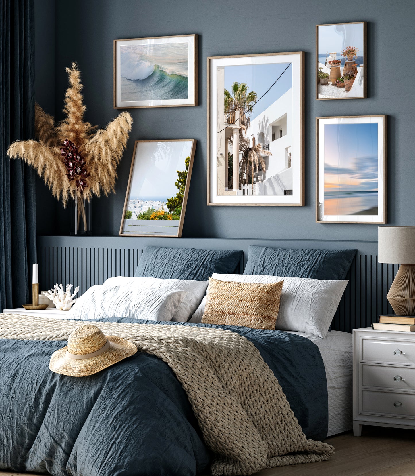 Pastel Blue Abstract Beach Photograph