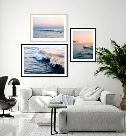 Indigo Ocean Wave Photograph