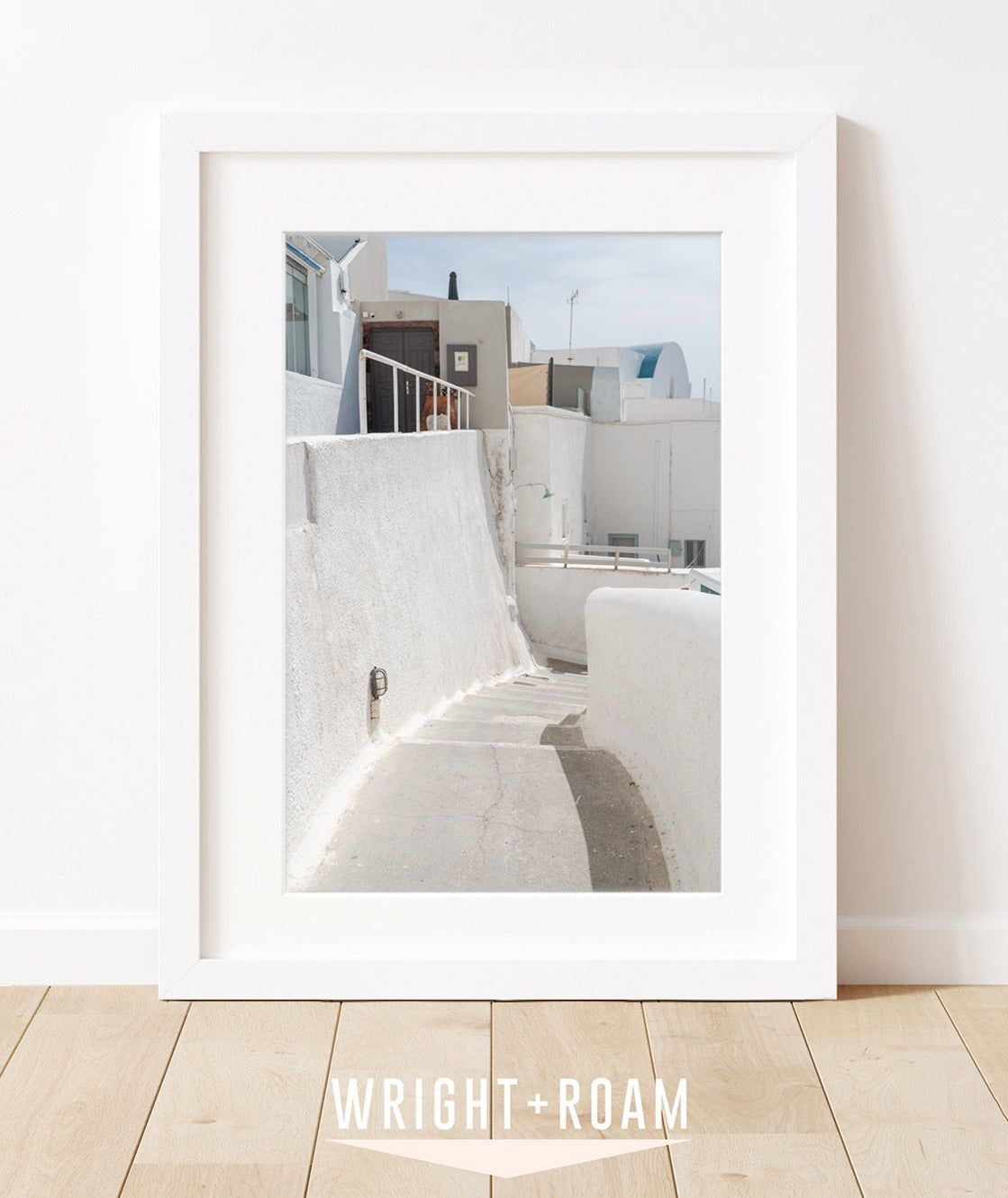 neutral minimal wall art. Santorini Greece Architecture Photography