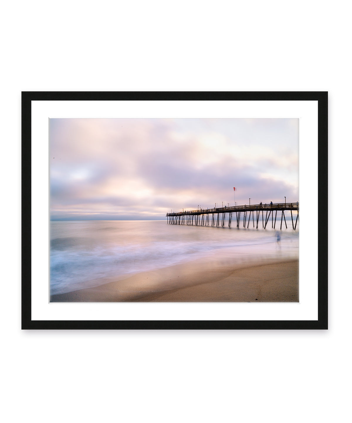 Outer Banks, Sunrise Beach Photograph, Black Frame
