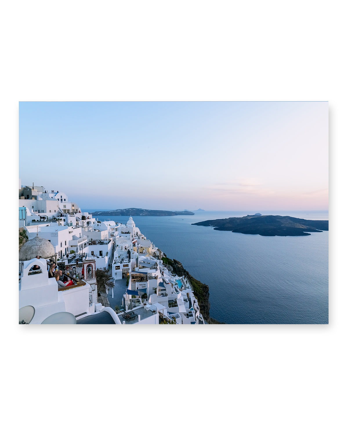 Blue Sunset Santorini Greece